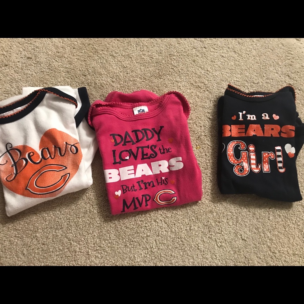 18 months Chicago Bears baby girl short sleeve